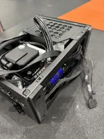 running cabling through the bottom panel