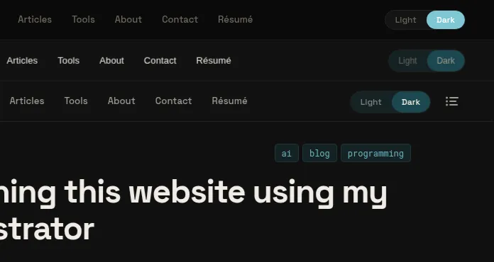 ThemeToggle showing accessibility contrast conflicting with concept design